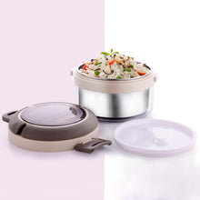 Ganesh Tiara 400ml Stainless Steel Insulated Lunch Box with Leakproof Lid & Folding Spoon the24kgal
