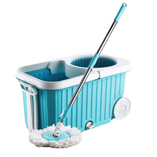 Apex Magic 360° Spin Mop Cleaning System with Stainless Steel Spinner the24kgal