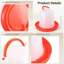 Automatic Chicken Drinker Chicken Feeder with Humanized Handle the24kgal