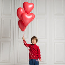 Heart shaped balloons Kinds of Rainbow Party Latex Balloons for Birthday / Anniversary / Valentine's / Wedding / Engagement Party Decoration One Color (20 Pcs Set) the24kgal
