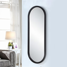 Modern Oval Wall-Mounted Bathroom Mirror (1 Pc) the24kgal