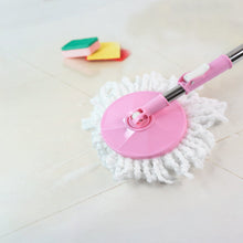 Home Cleaning Stainless Steel 360° Rotating Pole - Microfiber Mop with Adjustable Rod Stick Mix Color) the24kgal