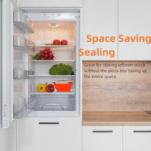 Reusable Expandable Pizza Storage Container with 5 Microwavable Trays – Adjustable for Home & Outdoor Use the24kgal