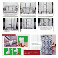 Big 8 Compartment Portable and Collapsible Wardrobe Racks (1 Set) the24kgal