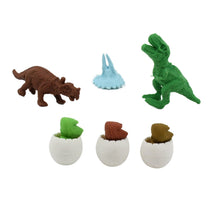 Dinosaur & Egg Shaped 3D Puzzle Erasers – Fun Mini Erasers for Kids (5 Pcs Set) the24kgal