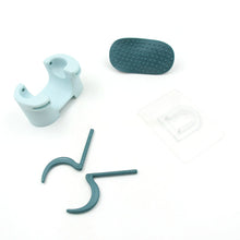 Multifunctional Cartoon Sticky Punch Free Mop Holder Wall Mounted Broom Organizer Cleaning Tools Holder Hanger, Self Adhesive Cute Cow Head Suction Cup Hanging Hook for Bathroom Kitchen (1 Pc) the24kgal