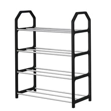 4 Layer Space‑saving Shoes Show Rack Folding Shoe Rack (1 Pc) the24kgal