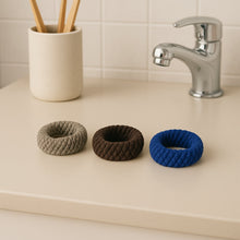 Tyre Shape Hair Rubber Bands Pack of 3 (Multicolour), Hair accessories the24kgal