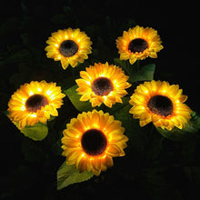 2 Pc Outdoor Solar Sunflower Lights Intelligent Light Control Waterproof Garden Landscape Stake Light the24kgal