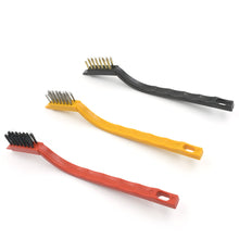Mini Wire Brush Set - Brass, Nylon, Steel for Cleaning & Rust Removal (3 Pcs Set) the24kgal