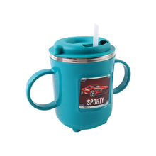 Kids Sporty Sipper Mug with Straw and Dual Handles Approx 300ml (1 Pc) the24kgal