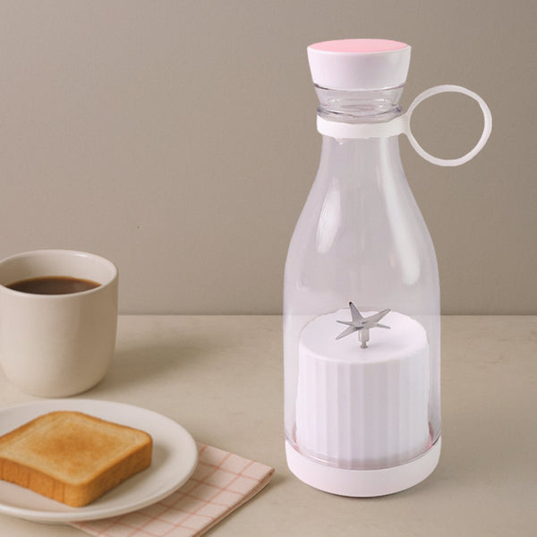 Blender Portable Juicer with 4 Blades 400 Ml Multicolor the24kgal