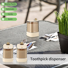 Toothpick Holder Dispensers, Automatic Toothpicks Container, Toothpicks Storage Dispensers Box, for Home Living room Kitchen Restaurant (1 Pc) the24kgal
