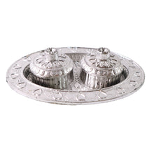 Oval Shape Special Puja Thali (1 Pc / Mix Design) the24kgal