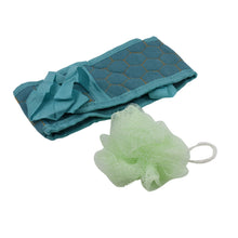 Bath Shower Scrubber Set – Dual-Sided Loofah Sponge & Bath Brush for Deep Clean (2 Pcs) the24kgal