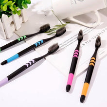 Soft Toothbrush With Plastic Round Box for Men and Women, Kids, Adults Plastic Toothbrush (10 pcs Set) the24kgal