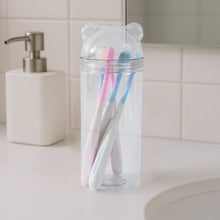 Multipurpose Travel-Friendly Toothbrush Holder with 5 Soft Bristle Toothbrushes the24kgal
