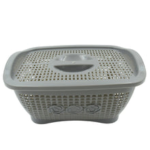 Multipurposes Plastic Basket, Organizer for Kitchen, Countertop, Cabinet, Bathroom with Lid, Plastic Storage Basket For Store Fruits, Vegetables, Magazines, Cosmetics, Stationary (1 Pc / Mix Color ) the24kgal