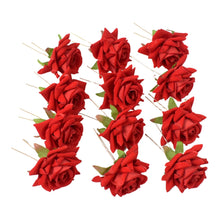 Hair Clip Red Rose Bridal Hair Pins Rose (12 Pcs Set / Red Color Only), Hair accessories the24kgal
