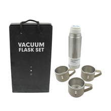 Stainless Steel Vacuum Flask Set with 3 Steel Cups Combo for Coffee Hot Drink and Cold Water Flask Ideal Gifting Travel Friendly Latest Flask Bottle. (500ml) the24kgal