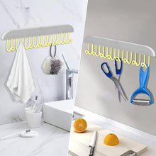 Plastic Organizer Hanger 360 Degree Rotatable Clothes Multifunctional with 8 Hooks Heavy Duty Clothing Tank Top Belt Towel Drying Rack Holder (1 pc) the24kgal