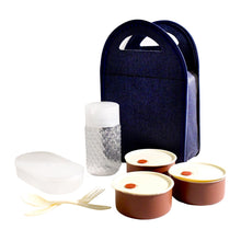 Steel Lunch Box Set (4 pcs, Black) the24kgal