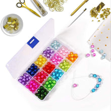 15-Grid Clear Plastic Jewelry Organizer Box with Dividers (1 Pc) the24kgal