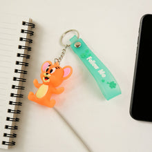 Cute Cartoon Silicone 3D Key Chain with Metal Hook & Strap (Pack of 1 / Mix Design) the24kgal