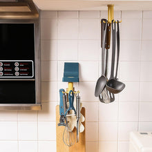 360 Degree Rotating Self Adhesive Plastic Wall Hook Hanger; Multifunctional Hanger with 6 Heavy Duty Claw Hooks the24kgal