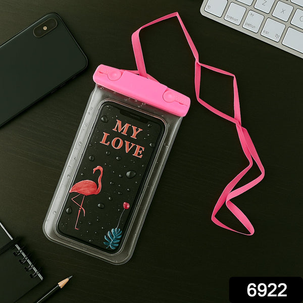 Mobile Cover Pouch Transparent Waterproof Sealed Plastic Smartphone Protective Pouch Cover/Bag for All Mobile Phones the24kgal