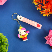 Cute Cartoon Silicone 3D Key Chain with Metal Hook & Strap (Pack of 1) the24kgal