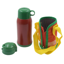 Premium Stainless Steel Insulated Sipper Bottle Print Water FlaskCartoon Vacuum Hot Cold For Kids / Travelling Water Bottle for Kids with  up Straw,  Double Wall Thermos with Straw & Bottle Zippe Cover For office/Gym/School (550 ML) the24kgal