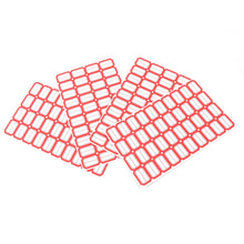 Multipurpose Blank Label Sticker Sheets Red Border Self-Adhesive Writable Stickers for Bottles (50 Sheet) the24kgal