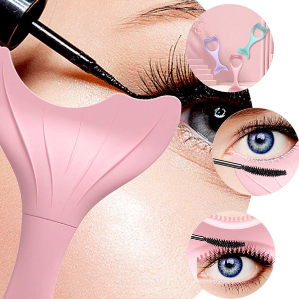 Multifunctional Easy To Clean Curved Silicone Eyeliner Stencils Wing Tips Quick Reusable for Makeup Tool for Beginners, Eyelashes Brush Curler Comb Eye Makeup Tool Female Supply (1 Pc) the24kgal