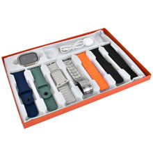 7 in 1 Ultra Smart watch Combo with Seven Classic Straps & Transparent Screen Guard (1 Set / Mix Color) the24kgal