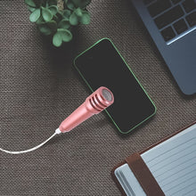 Mini Microphone Mic with Earphone for Voice Recording, Mike Mic Microphone with Handsfree for Mobile Computer, Headphone Handfree Earphone Usb Microphone Vocal Gift Miniature Children (1 Pc) the24kgal