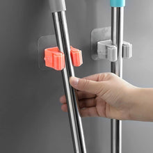 Broom Holder Wall Mounted, Mop and Broom Holder Broom Organizer Grip Clips, No Drilling, Wall Mounted Storage Rack Storage & Organization for Kitchen, Bathroom, Garden (1 Pc) the24kgal