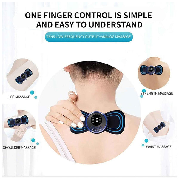 Portable USB Neck Massager Electric Neck Massager Automatic Massage Enhancer Mini Cervical Massager EMS the24kgal