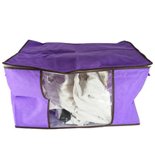 Clothing storage bag with zipper, non-woven storage bag for storing the clothes and sarees. the24kgal