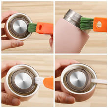 3-in-1 Multifunctional Cleaning Brush Set – Mini Bottle, Cup & Lid Cleaner (1 Pc) the24kgal