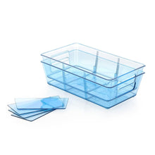 Plastic Refrigerator Organizer Bins, Set Of 2 Stackable Fridge Organizers with Handle, Clear Organizing Food Fruit Vegetables Pantry Storage Bins for Freezer kitchen Cabinet Organization and Storage (2 Pcs Set Mix Color) the24kgal