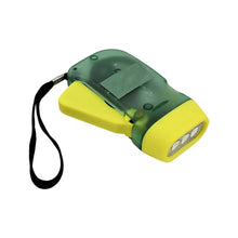 3 LED Hand Press Torch Hand Crank Flashlight Hand Pressing Flashlight Traveling Torch Light Manual Generator, Battery-Free Flashlight (1 Pc) the24kgal