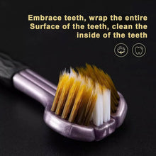 3 Sided Toothbrush, Soft Bristle Toothbrush (2 Pc Set) the24kgal
