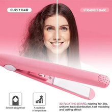 Beauty and Personal Care Professional Ceramic Plate Mini Hair Styler Straightener and Curler the24kgal