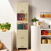 Multi-Purpose 5-Layer Plastic Storage Drawer Cabinet for Home and Office the24kgal