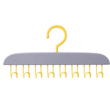 Plastic Organizer Hanger 360 Degree Rotatable Clothes Multifunctional with 8 Hooks Heavy Duty Clothing Tank Top Belt Towel Drying Rack Holder (1 pc) the24kgal