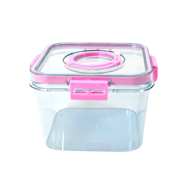 High Quality Plastic Food Storage Container Clear Washable Refrigerator Food Box Food Container Fruit Box Container with Lid (1400 ML) the24kgal