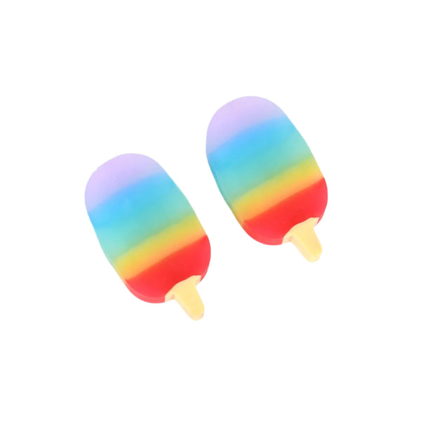 Jelly Popsicle Erasers – Cute & Fancy Mini Erasers for Kids (2 Pc Set, Mix Design) the24kgal