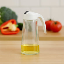 Kitchen Glass Oil Bottle Dispenser Automatic Opening Closing Home Bottles For Oil And Vinegar Honey Olive Oil Container (630ml) the24kgal