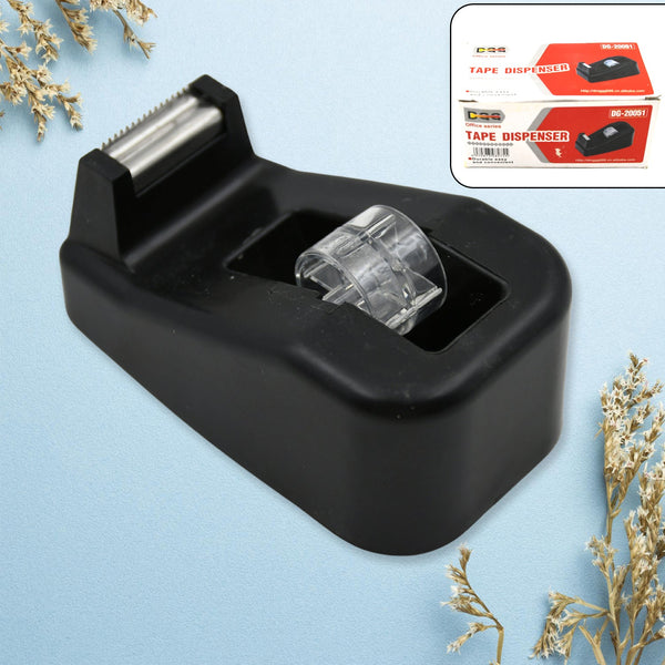Plastic Tape Dispenser Cutter for Home Office use, Tape Dispenser for Stationary, Tape Cutter Packaging Tape (1 pc / 237 Gm) the24kgal